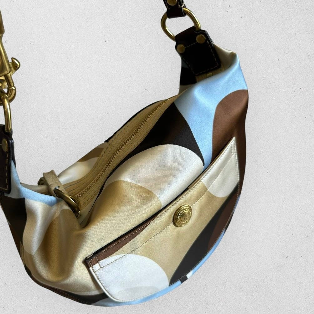 Authentic Vintage Coach Sateen Hobo Bag