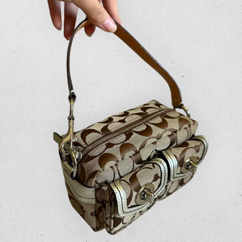 Authentic Rare Vintage Coach Legacy TurnLock Mini Shoulder Bag