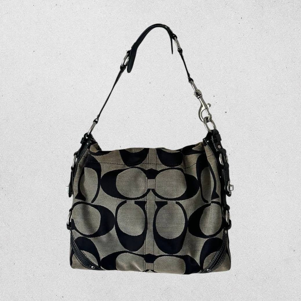 Authentic Vintage Coach Carly Signature Shoulder Bag