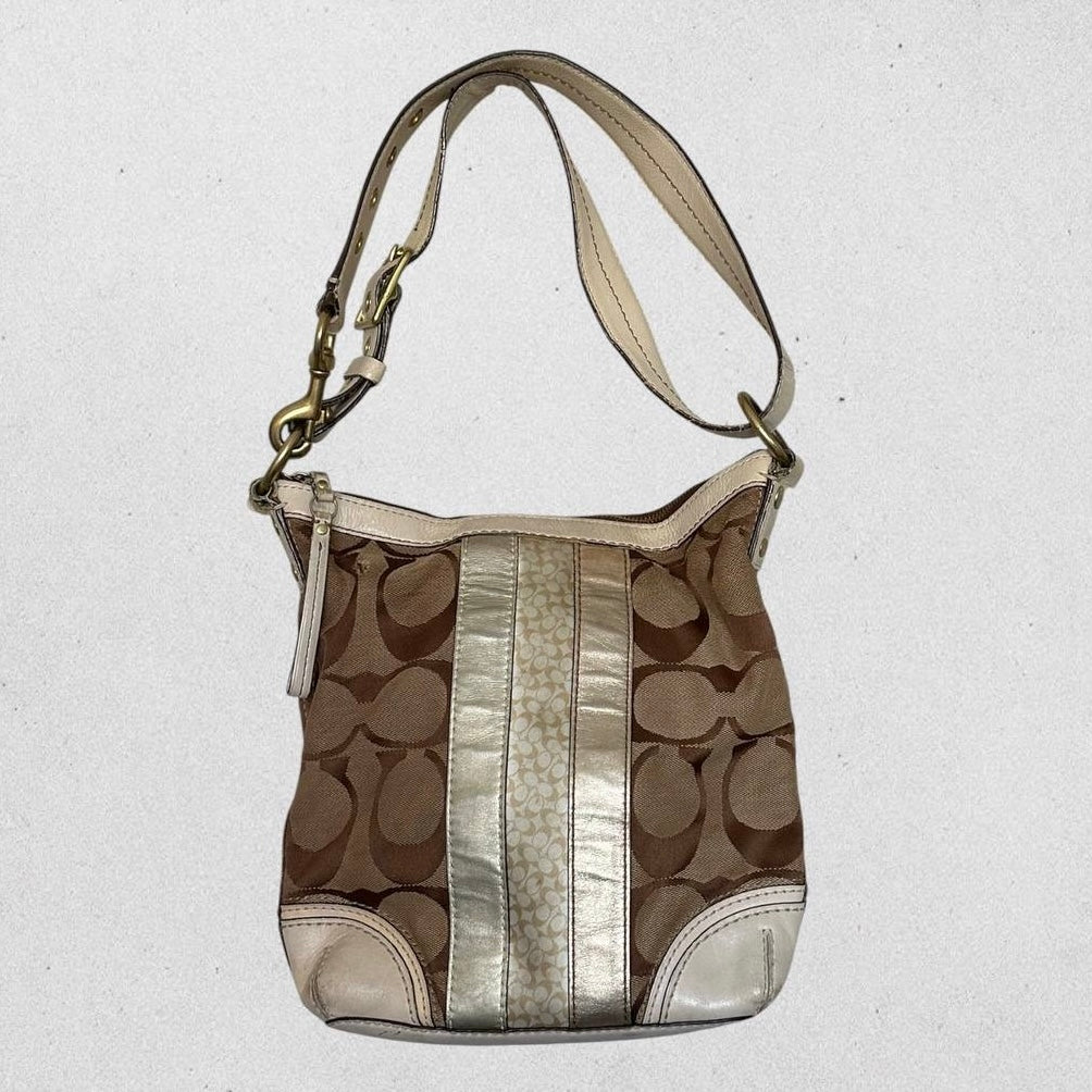 Authentic Vintage Coach Signature Shoulder/Crossbody Bag