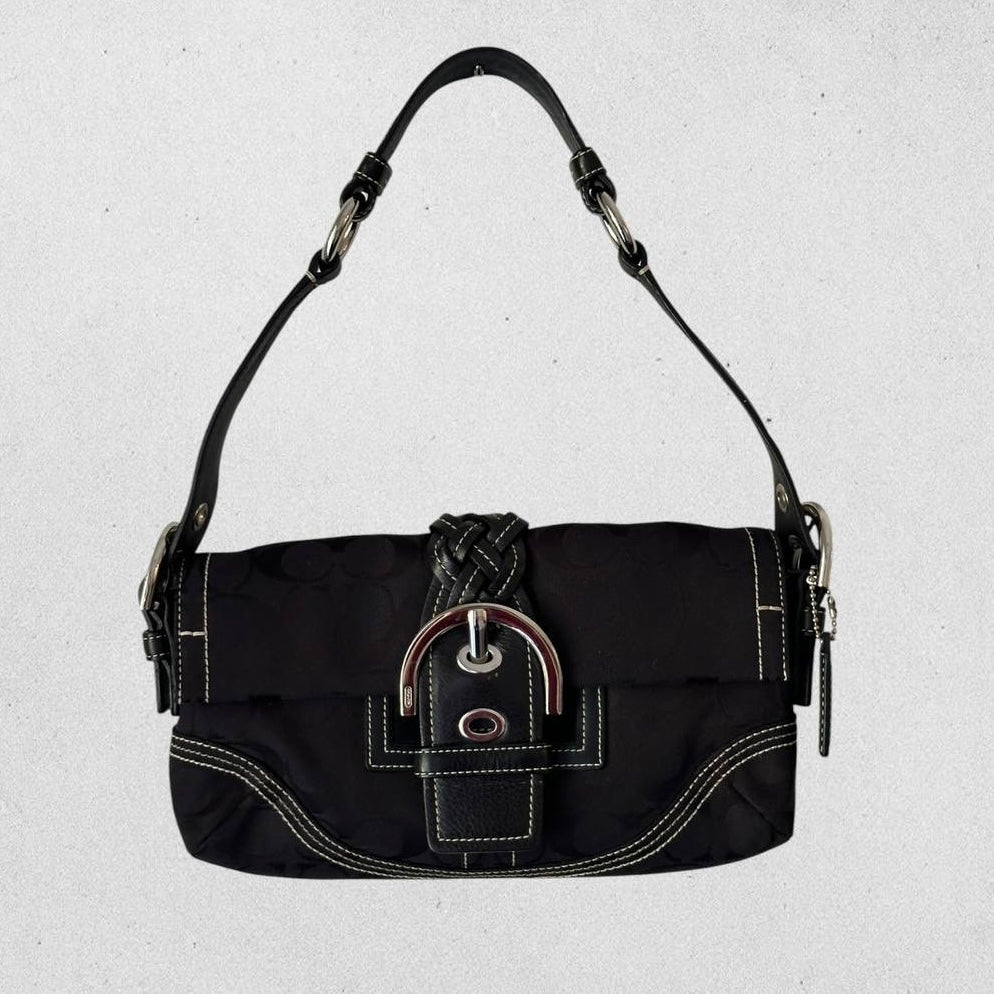 Authentic Vintage Coach Soho Flap Shoulder Bag