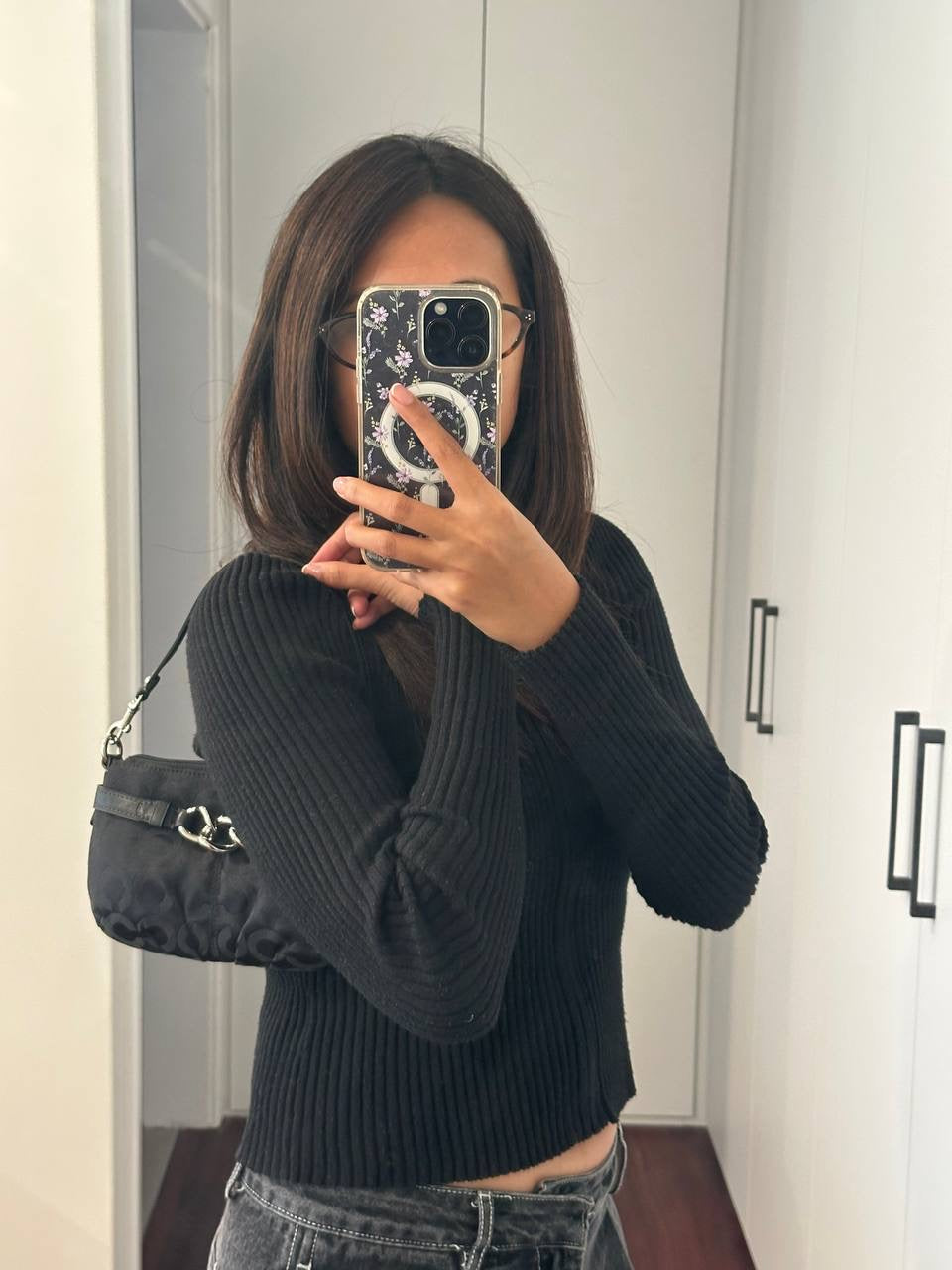 Authentic Vintage Coach Op Art Signature Shoulder Bag