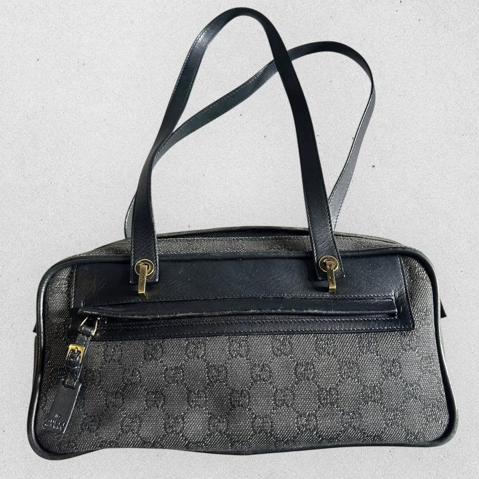 Authentic Vintage Gucci GG Canvas Shoulder Bag