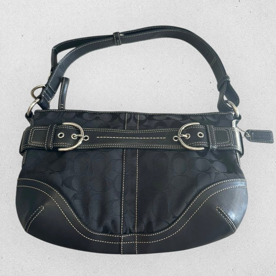 Authentic Vintage Coach Signature Shoulder/Crossbody Bag