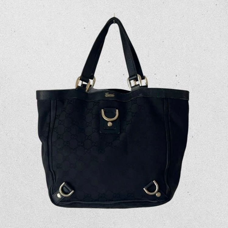 Authentic Vintage Gucci GG Abbey D-Ring Small Tote Bag