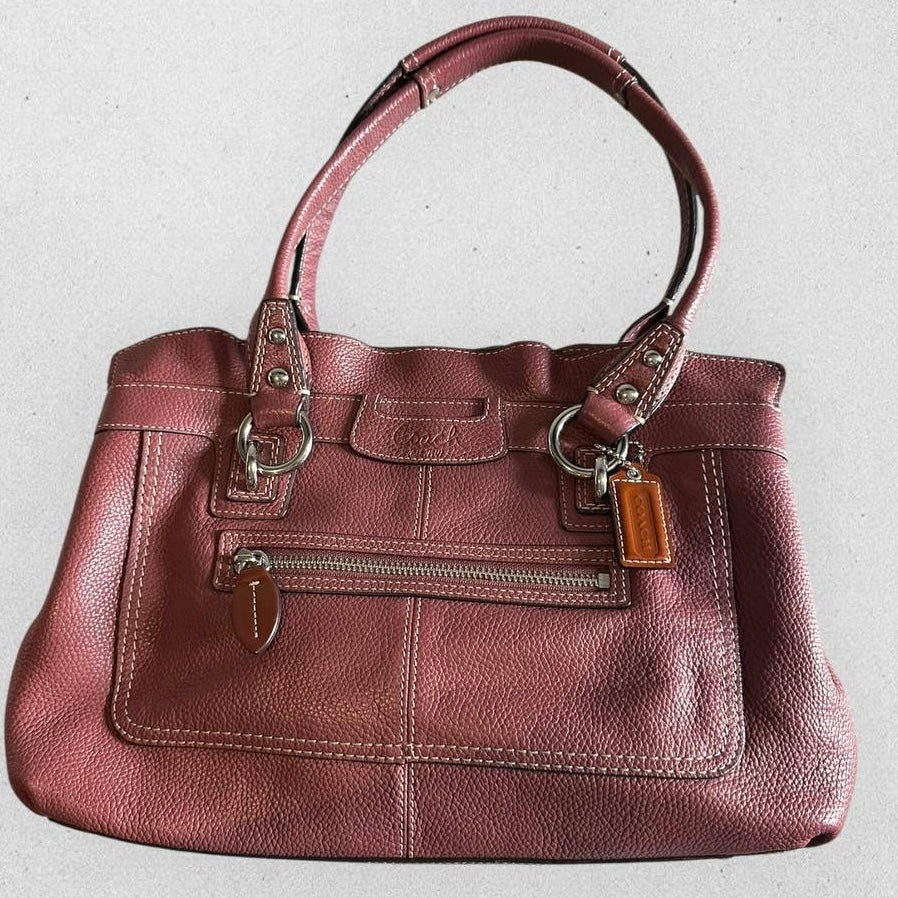 Authentic Vintage Coach Penelope Pebbled Leather Shoulder Bag
