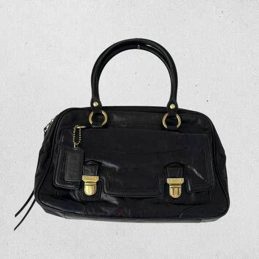 Authentic Vintage Coach Poppy Lock Satchle Bag