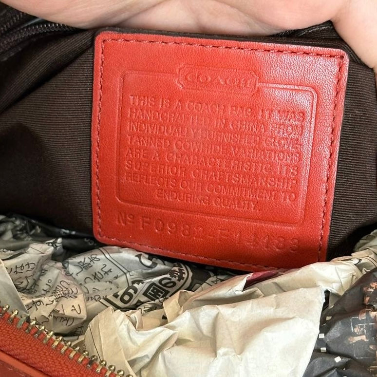 Authentic Vintage Coach Leather Shoulder/Crossbody Bag