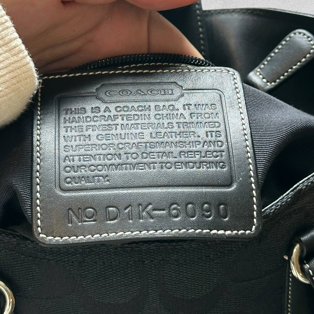 Authentic Vintage Coach Signature Small Tote Bag