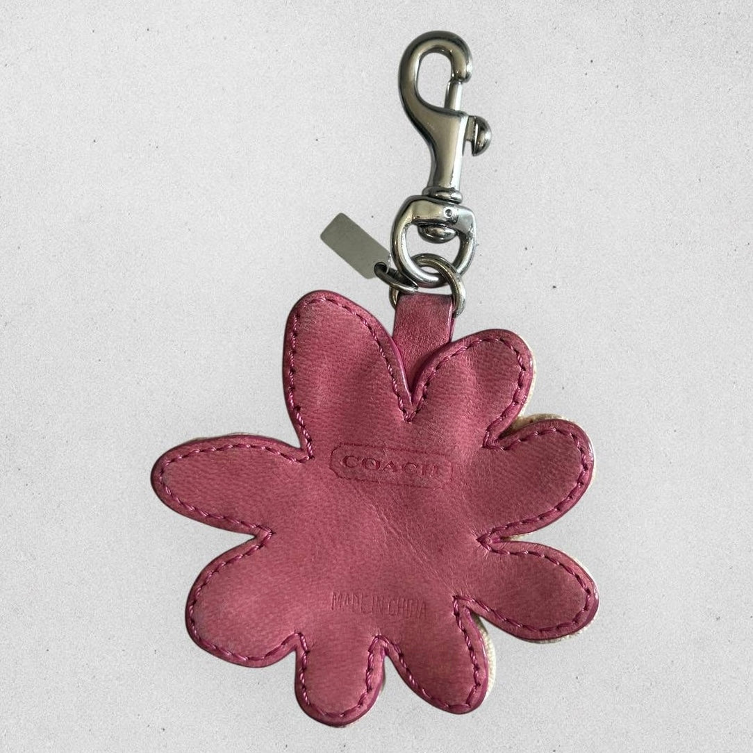 Authentic Coach Flower Bag Charm