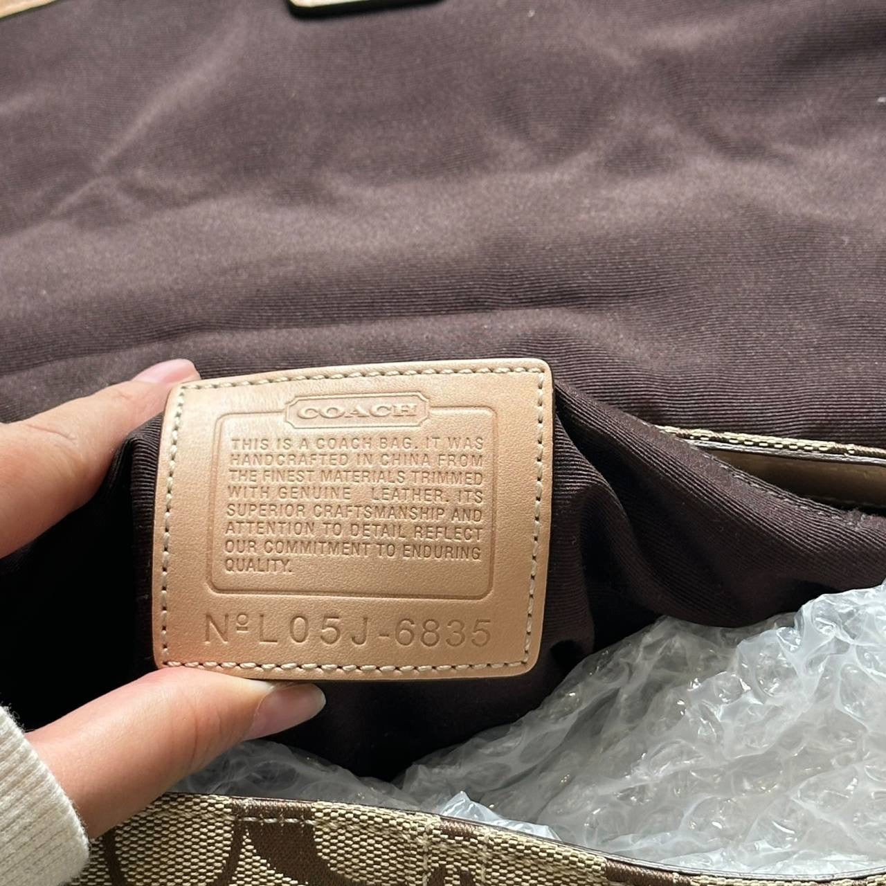 Authentic Vintage Coach Cargo Signature Shoulder Bag
