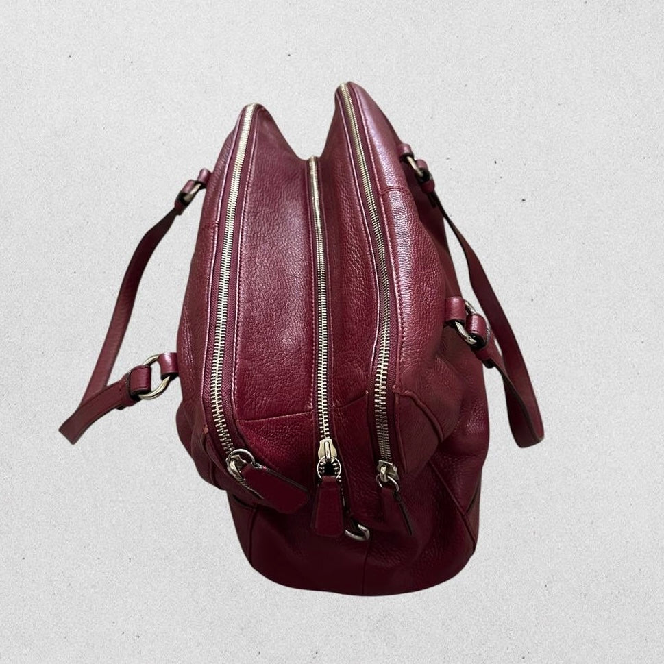 Authentic Vintage Coach Leather Bowling Bag
