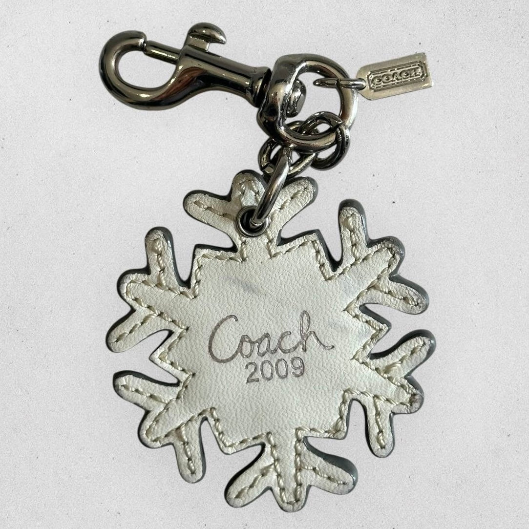 Authentic Coach Snowflake Bag Charm