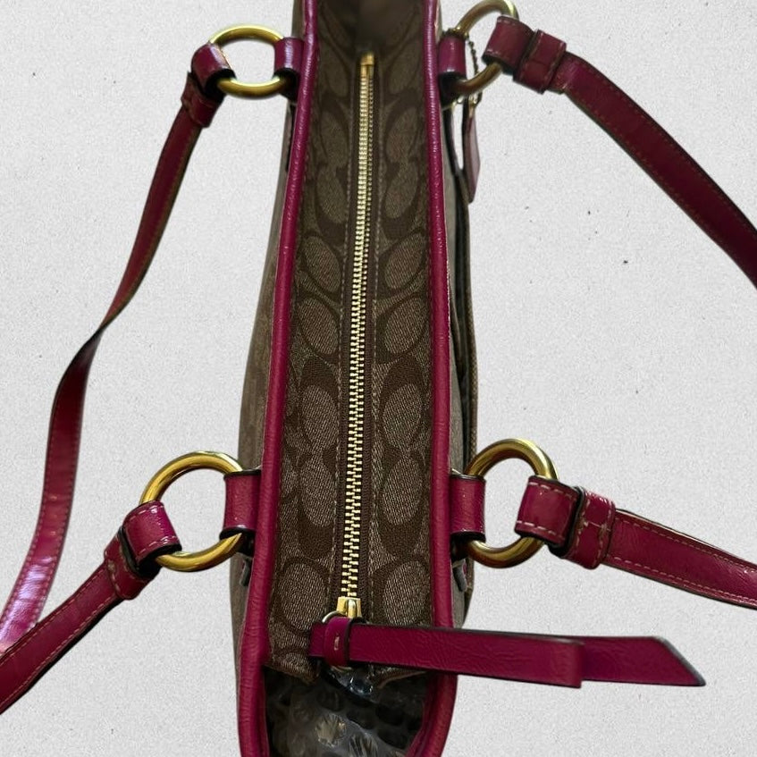 Authentic Vintage Coach Peyton Signature Small Tote Bag