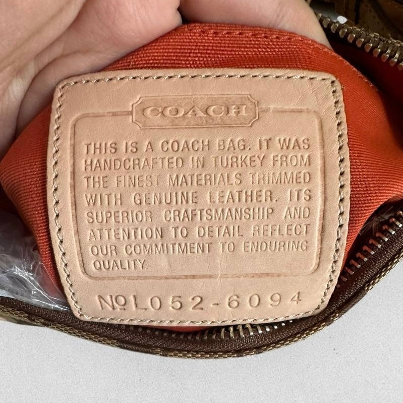 Authentic Vintage Coach Demi Signature Shoulder Bag