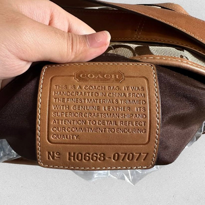 Authentic Vintage Coach Signature Shoulder/Crossbody Bag