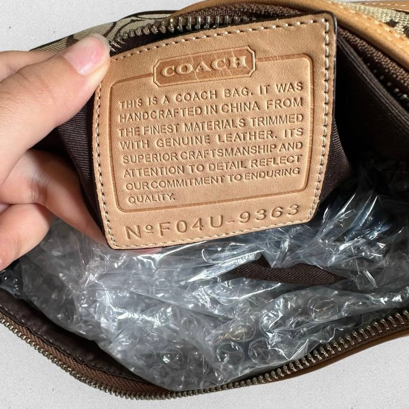 Authentic Vintage Coach Signature Shoulder Bag