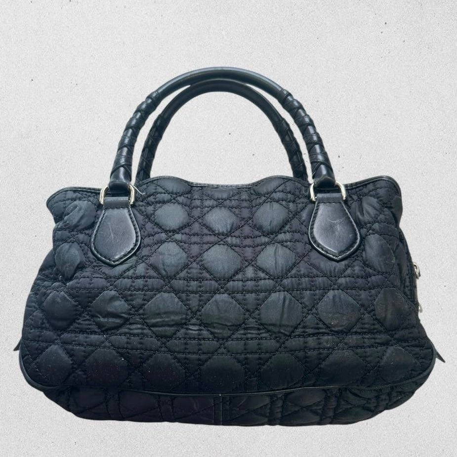 Authentic Vintage Christian Dior Cannage Quilted Handbag