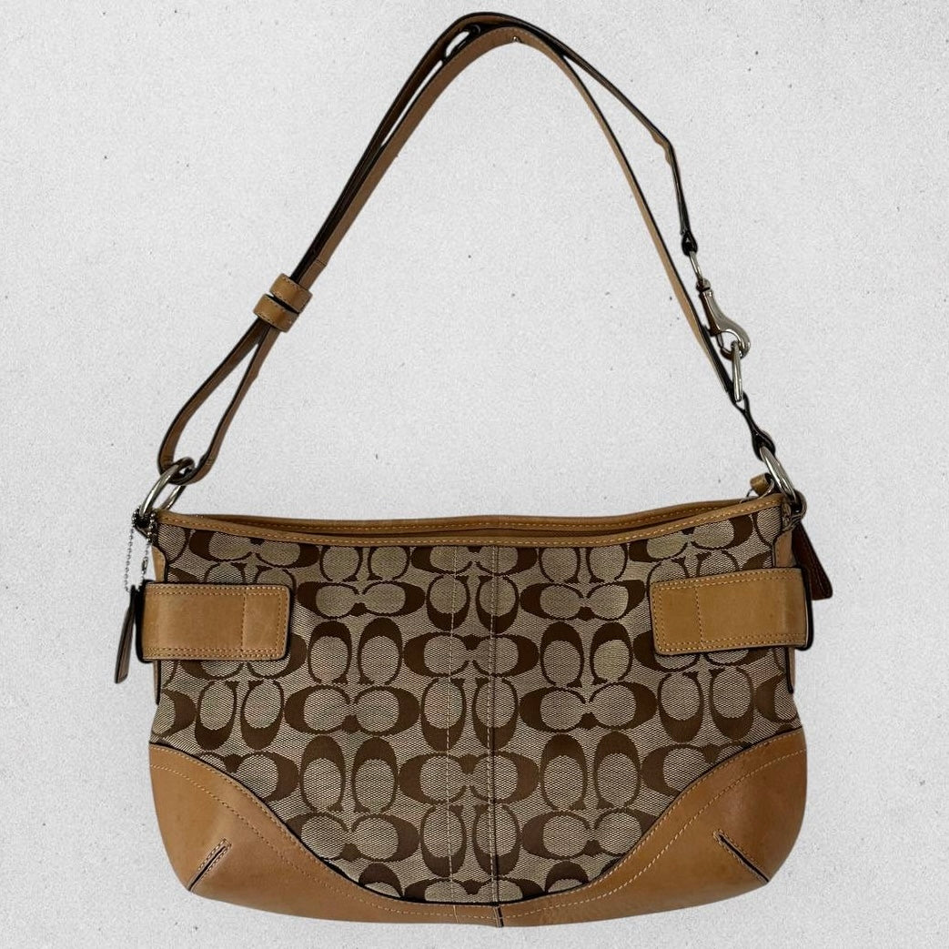 Authentic Vintage Coach Signature Shoulder/Crossbody Bag