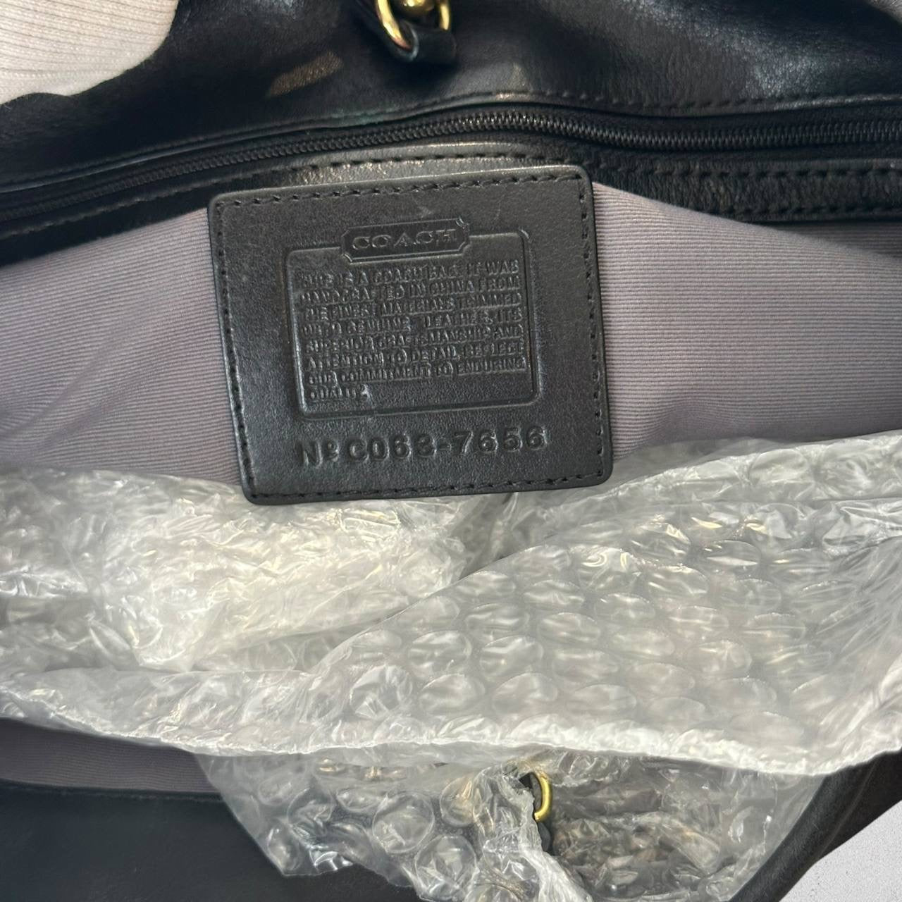Authentic Vintage Coach Canvas Hobo Bag