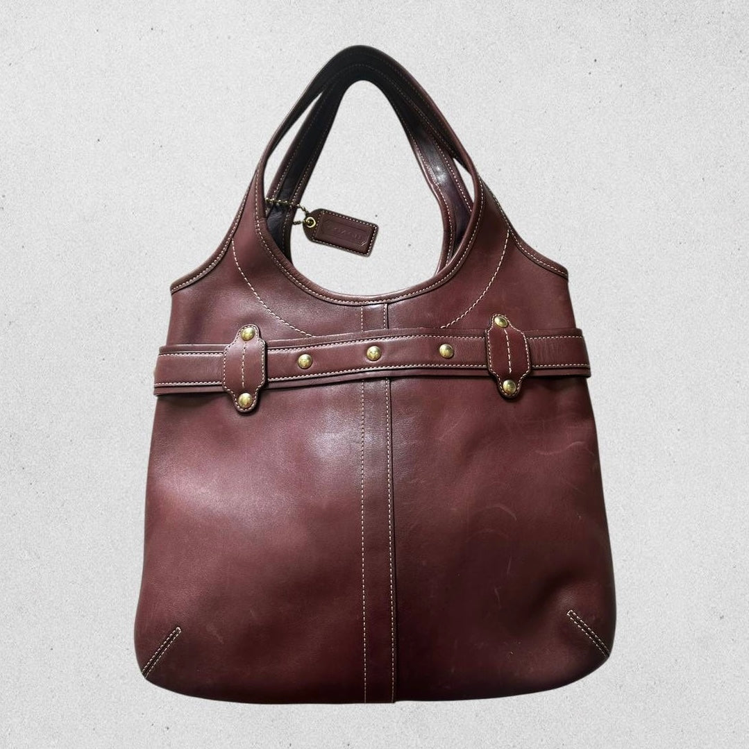 Authentic Vintage Coach Ergo Limited Edition Belted Leather Tote Bag