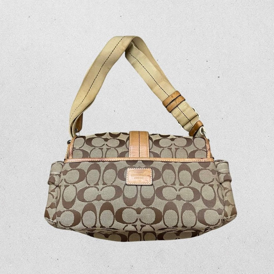 Authentic Vintage Coach Signature Shoulder Bag