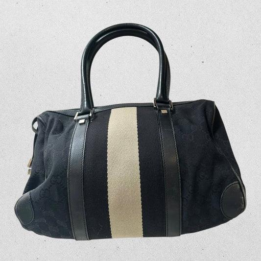 Authentic Vintage Gucci GG Boston Shoulder Bag