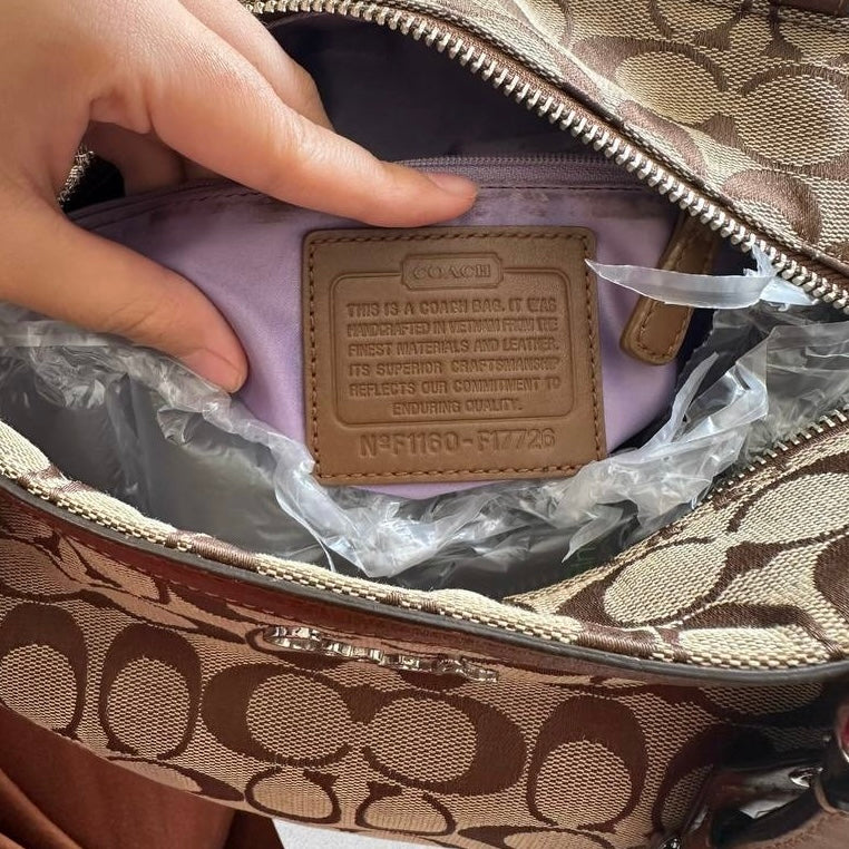 Authentic Vintage Coach Signature Tote Bag