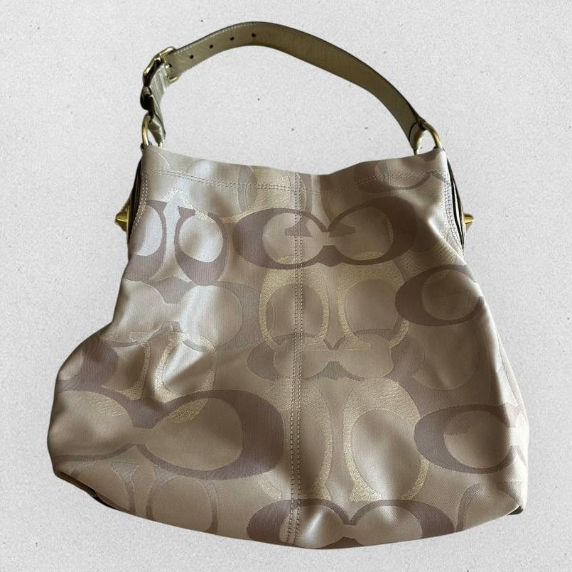 Authentic Vintage Coach Signature Penelope Optic Hobo Bag Rare