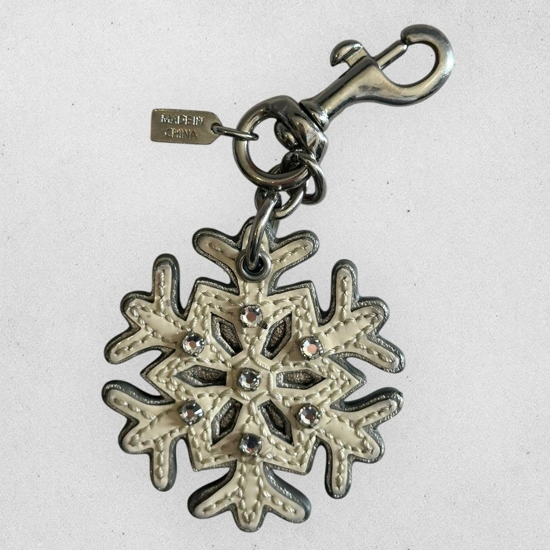 Authentic Coach Snowflake Bag Charm