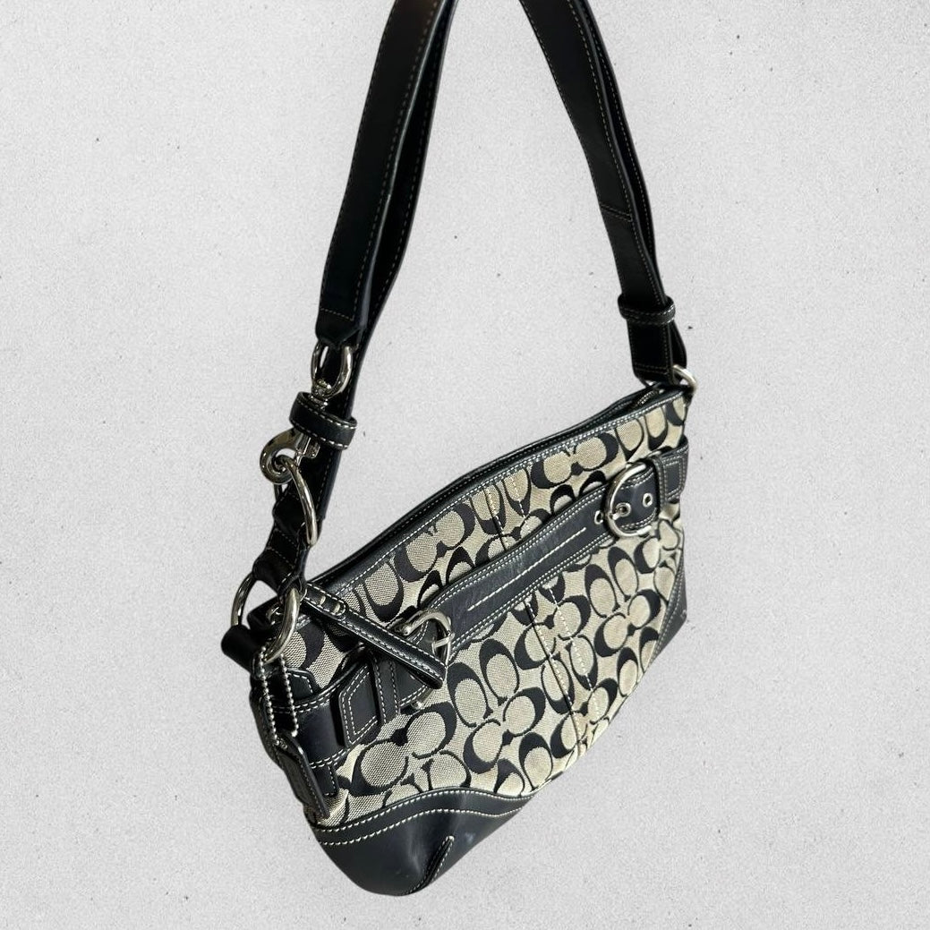 Authentic Vintage Coach Signature Shoulder/Crossbody Bag