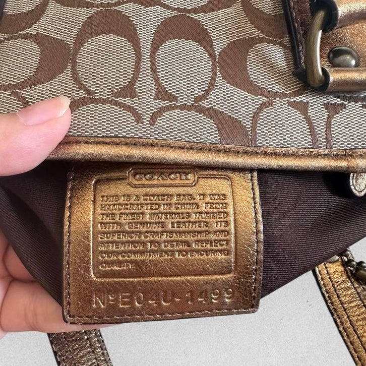 Authentic Vintage Coach Signature Bleecker Tote Bag