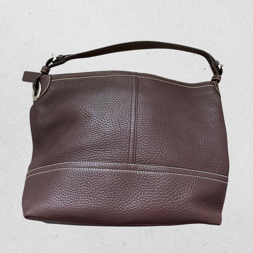 Authentic Vintage Coach Brown Leather Tote Bag