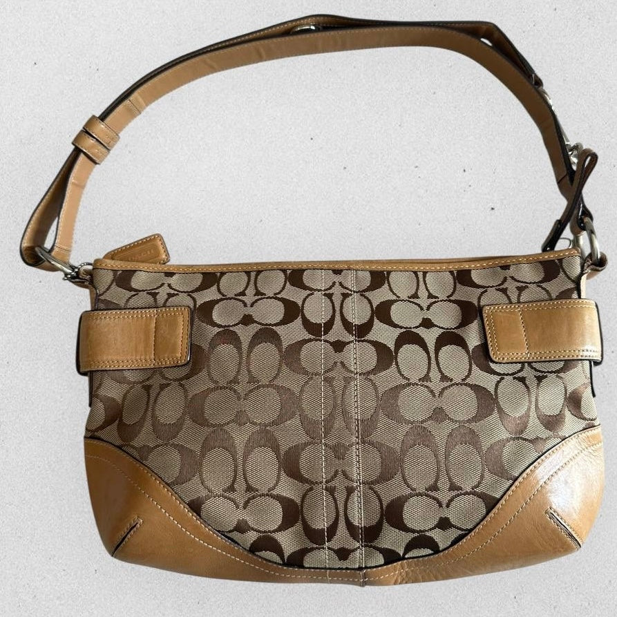 Authentic Vintage Coach Signature Shoulder/Crossbody Bag