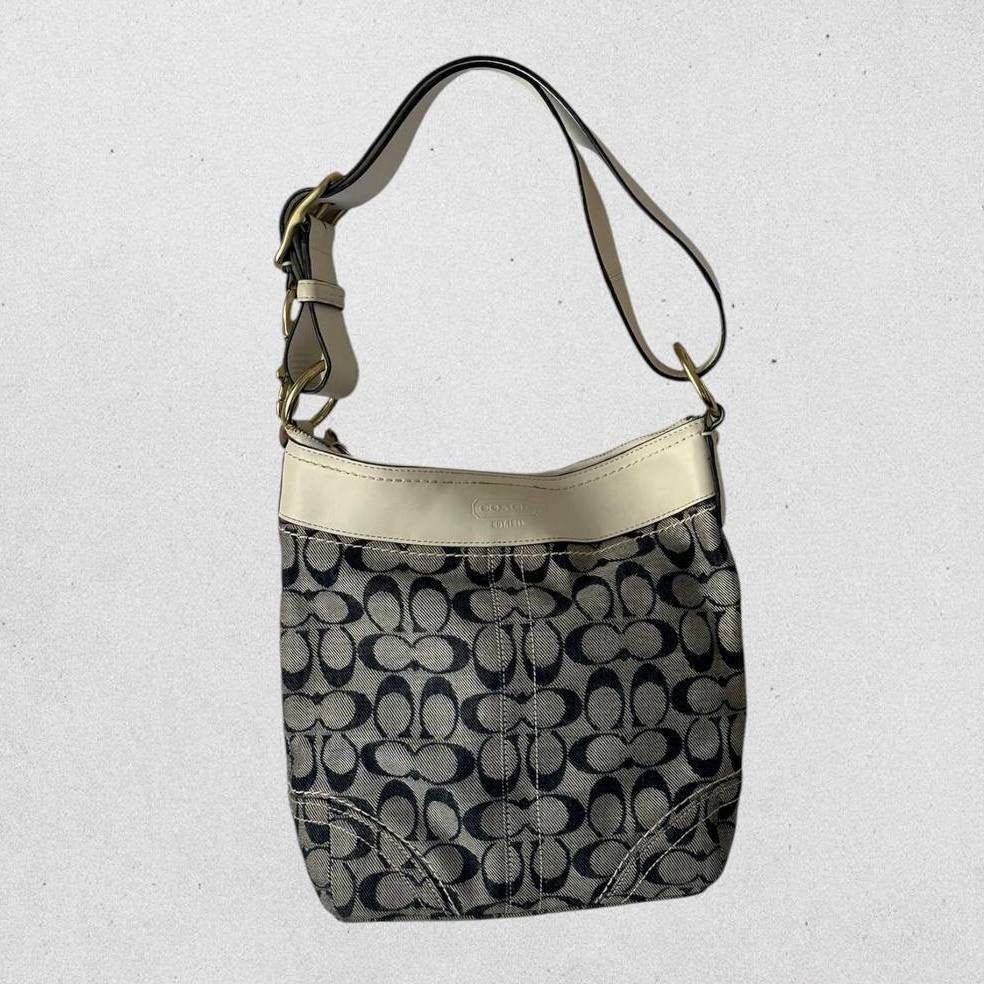 Authentic Vintage Coach Signature Shoulder/Crossbody Bag
