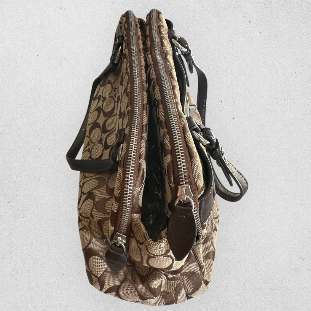 Authentic Vintage Coach Penelope Signature Bowling Bag