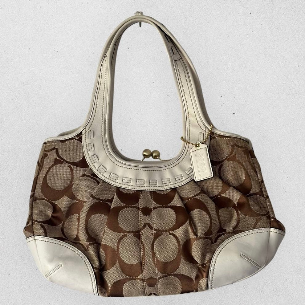 Authentic Vintage Coach Ergo Kisslock Tote Bag