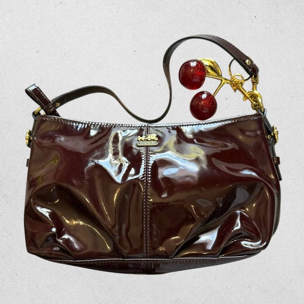 Authentic Vintage Coach Patent Leather Shoulder Bag