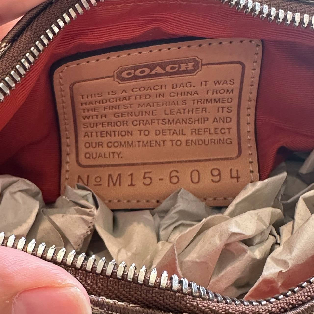 Authentic Vintage Coach Demi Signature Shoulder Bag