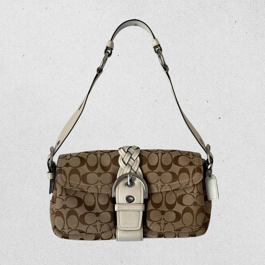 Authentic Vintage Coach Soho Signature Shoulder Bag