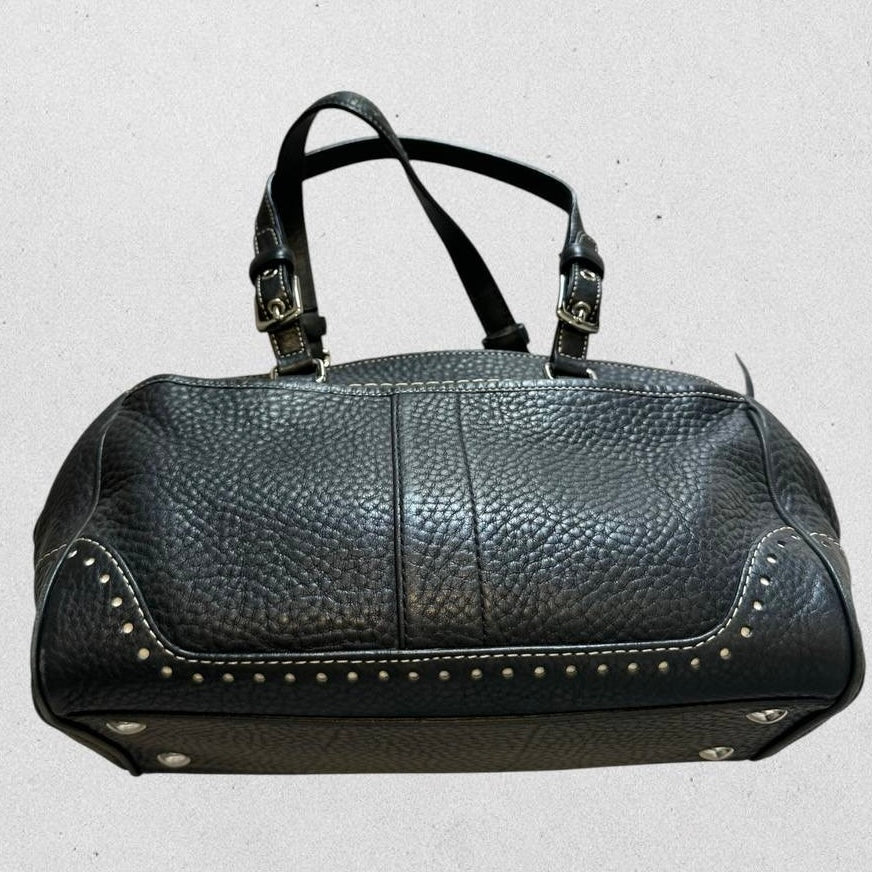 Authentic Vintage Coach Pebbled Leather Shoulder Bag