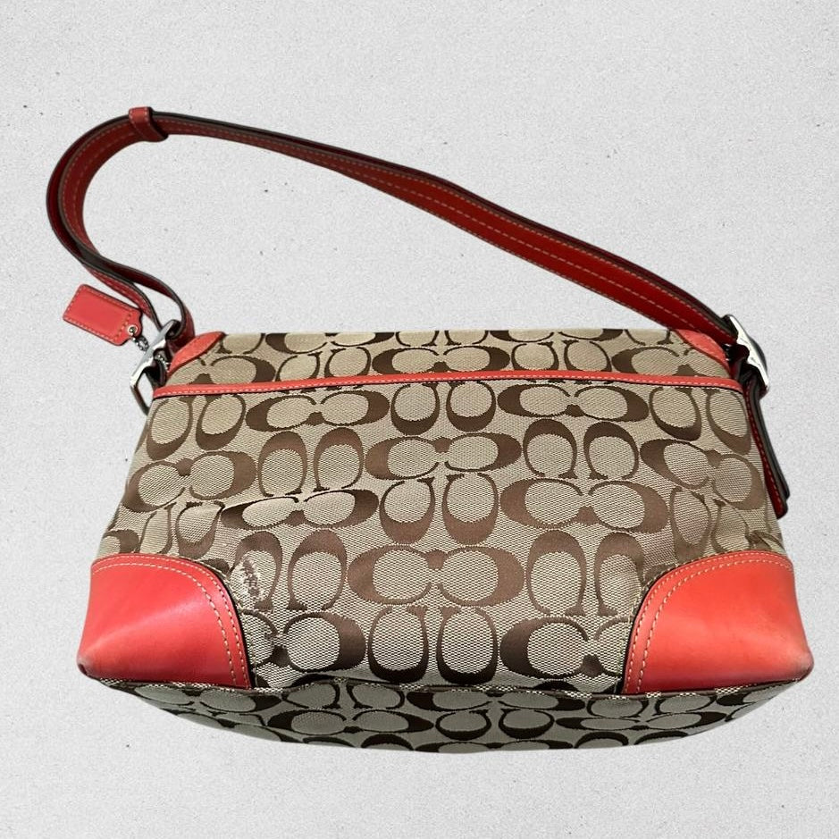 Authentic Vintage Coach Signature Shoulder Bag