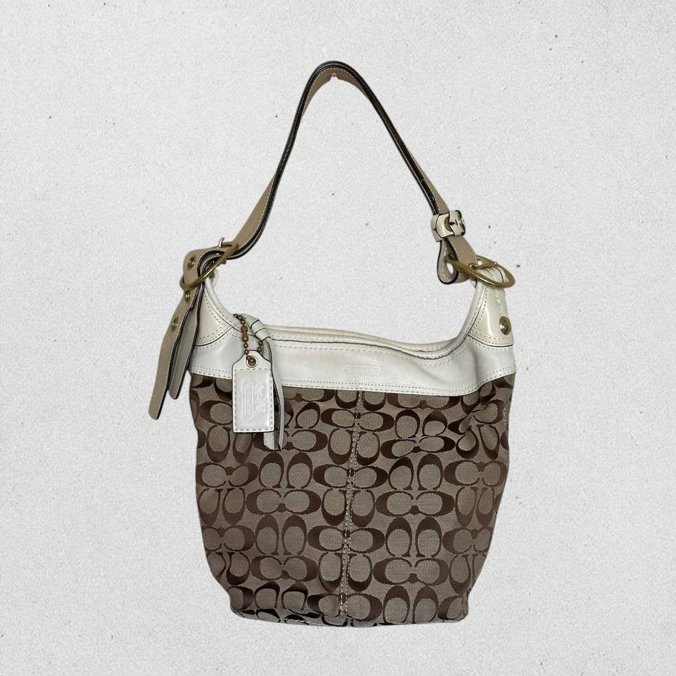 Authentic Vintage Coach Signature Shoulder/Crossbody Bag