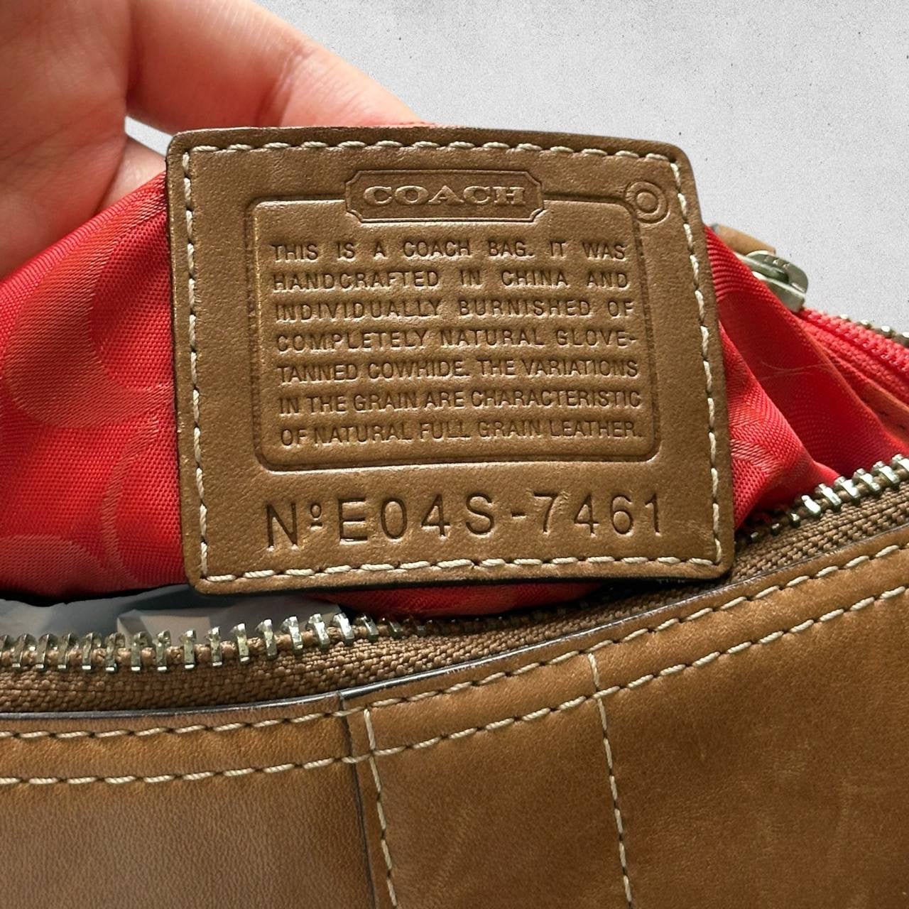 Authentic Vintage Coach Leather Shoulder Bag