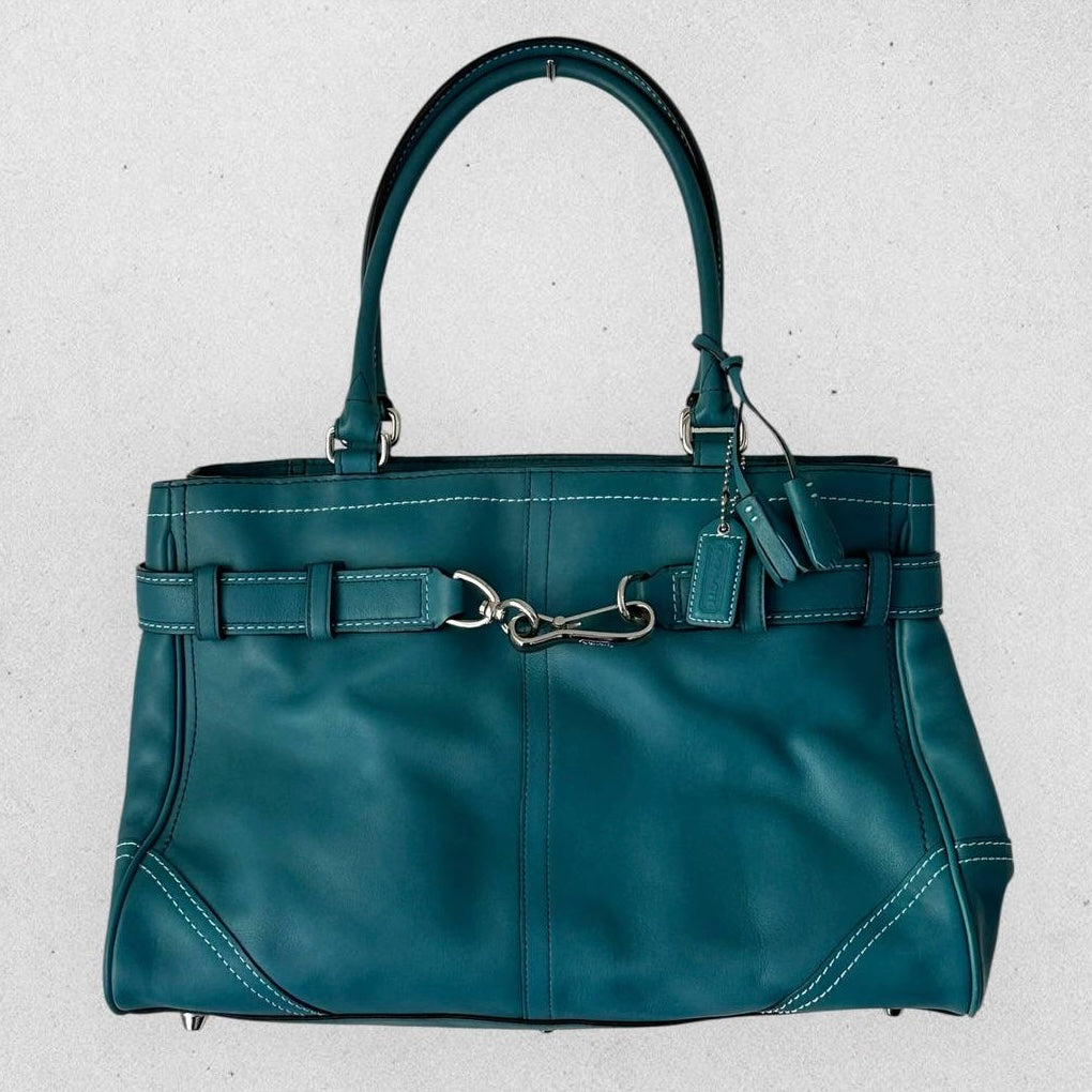 Authentic Vintage Coach Hamptons Leather Tote Bag