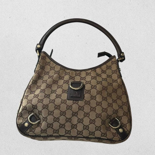 Authentic Vintage Gucci GG Abbey D-Ring Shoulder Bag
