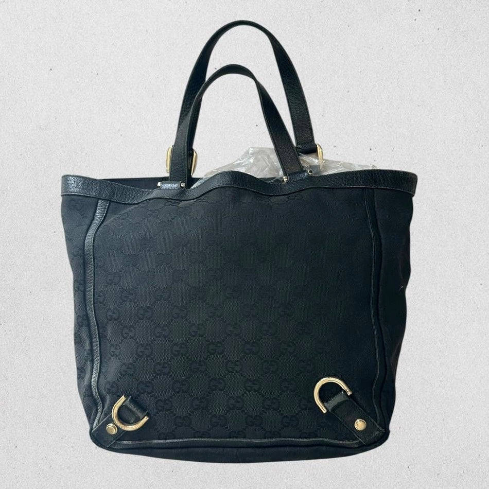 Authentic Vintage Gucci GG Abbey D-Ring Small Tote Bag