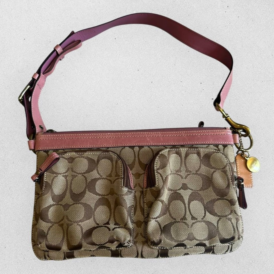 Authentic Vintage Coach Signature Waist/Shoulder Bag