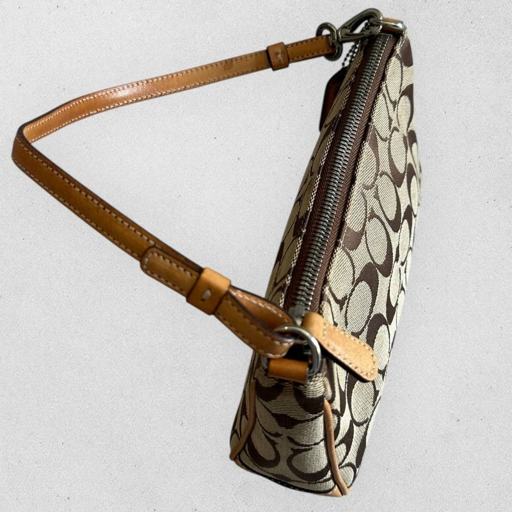 Authentic Vintage Coach Signature Demi Shoulder Bag