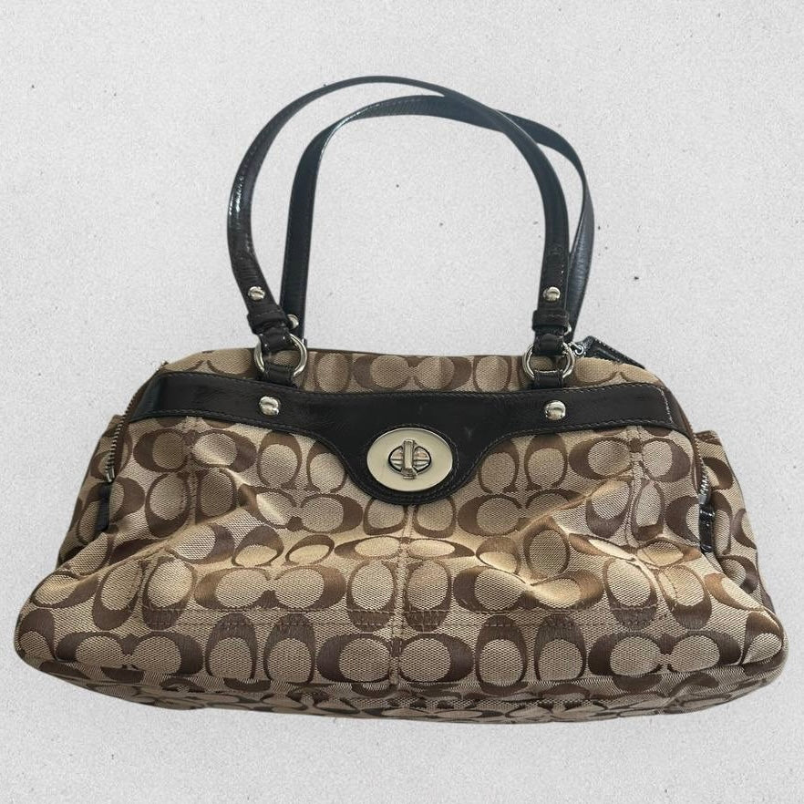 Authentic Vintage Coach Penelope Signature Bowling Bag